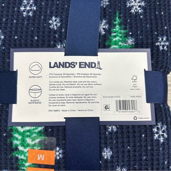 Lands' End Ladies 2 Piece Pajama Set New $89 Medium - Picture 4 of 4